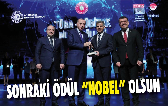 Besnili Profesör Kazım Şahin TÜBİTAK Bilim Ödülünü aldı
