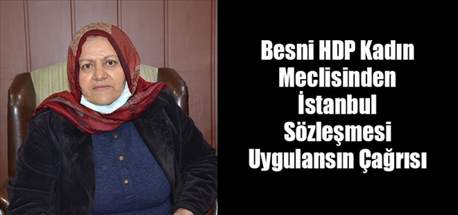 Besni HDP Kadın Meclisinden İstanbul Sözleşmesi Uygulansın Çağrısı
