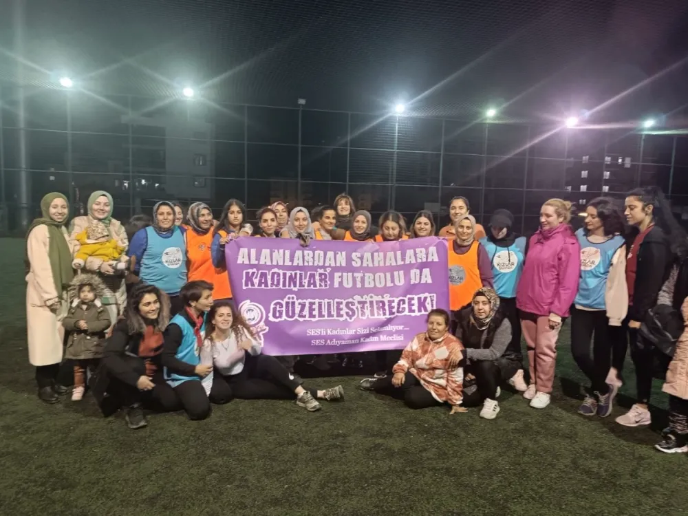 STK gönüllüsü kadınlar futbol turnuvasında ter attı
