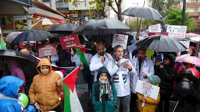Sağlık çalışanlarından Filistin için ’sessiz yürüyüş’