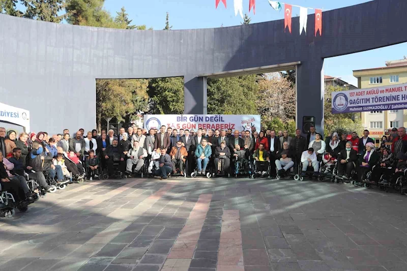 Şahinbey’den 3 bin 712 engelli vatandaşa akülü ve manuel tekerlekli sandalye