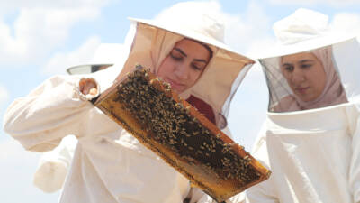 Şanlıurfa'da 15 haneli köyün arıcı kadınları