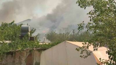 Adıyaman’da, yaktığı anızdan dolayı 450 dönümlük alan ile 220 kök