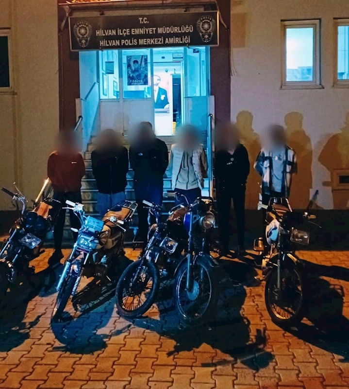 5 motosikletin çalındığı olayda