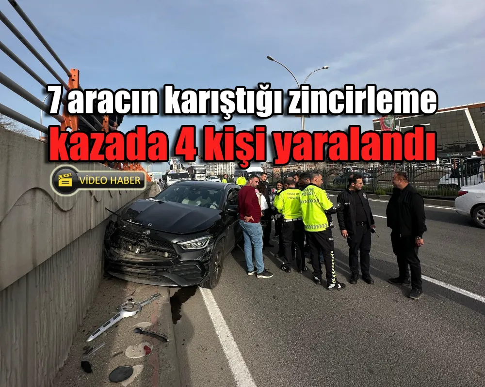 7 aracın karıştığı zincirleme