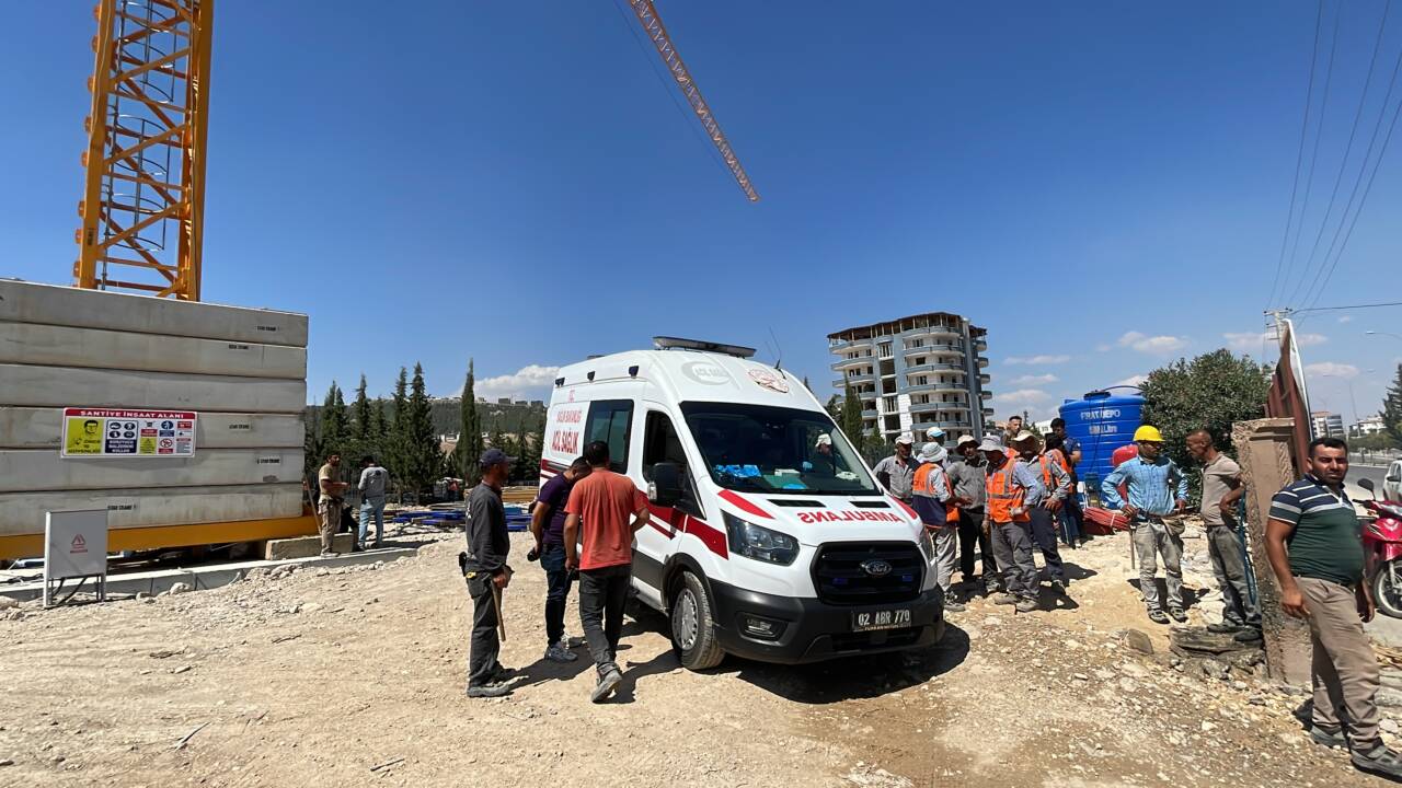 Adıyaman’da inşaattan düşen işçi yaralandı