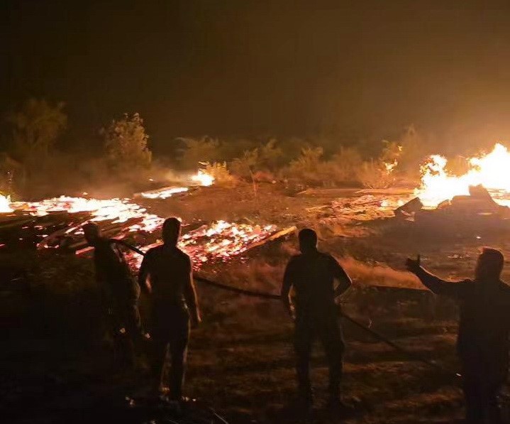 Adıyaman’da, otluk alanda başlayan