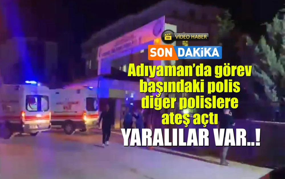 Adıyaman'da bir polis, karakolda