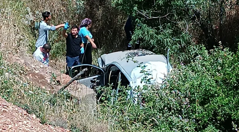 Adıyaman’ın Gölbaşı ilçesinde otomobilin