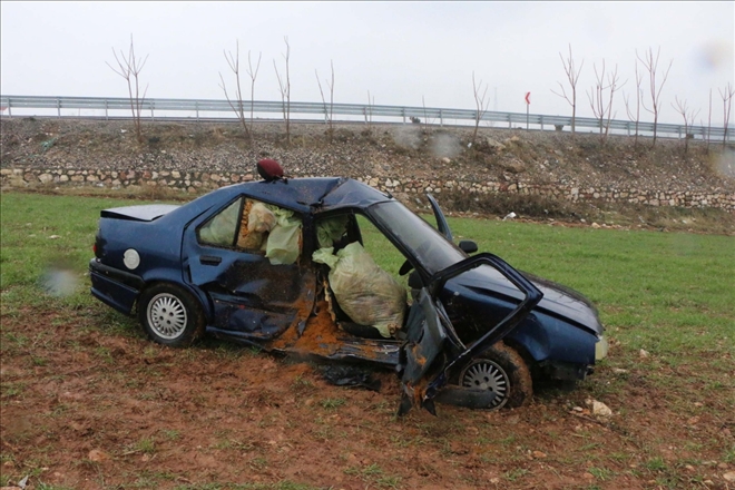 Adıyaman´da, iki otomobilin çarpışması