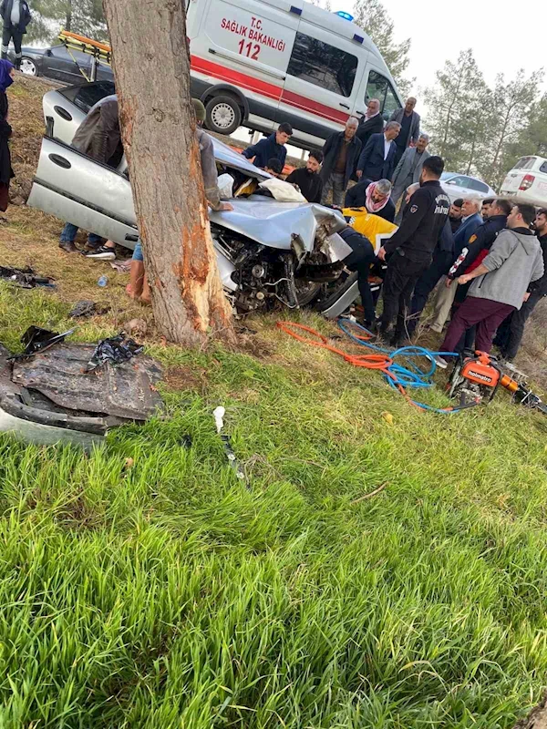 Şanlıurfa’nın Ceylanpınar ilçesinde, otomobilin