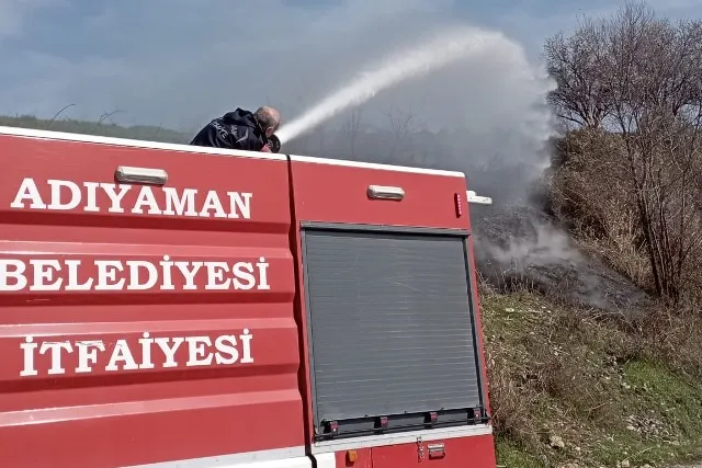 Adıyaman’da ağaçlık alanda çıkan