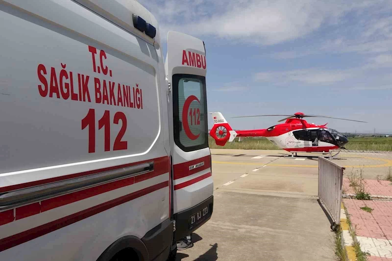 Ambulans helikopter, kaynar süt