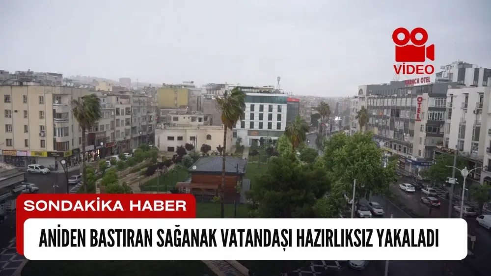 Aniden bastıran sağanak vatandaşı