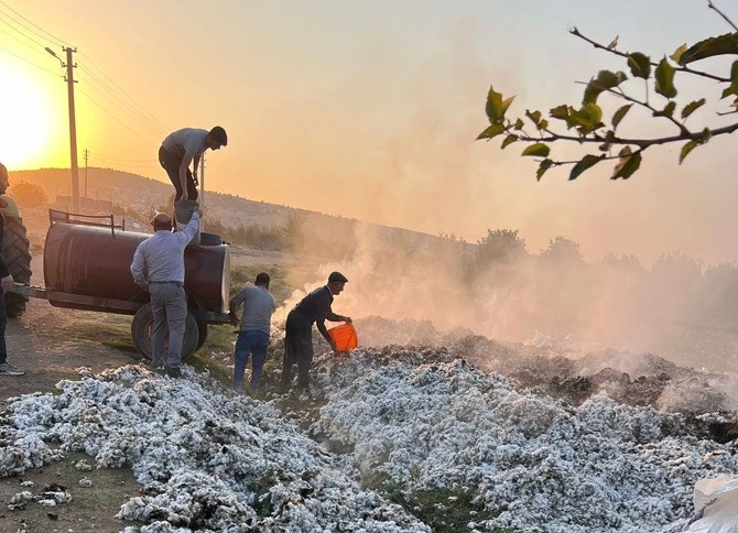 Adıyaman’ın Besni ilçesinde yığında