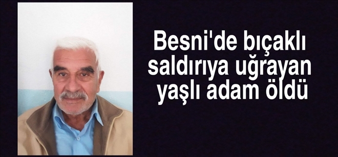 Besni´ye bağlı Çakırhüyük beldesinde