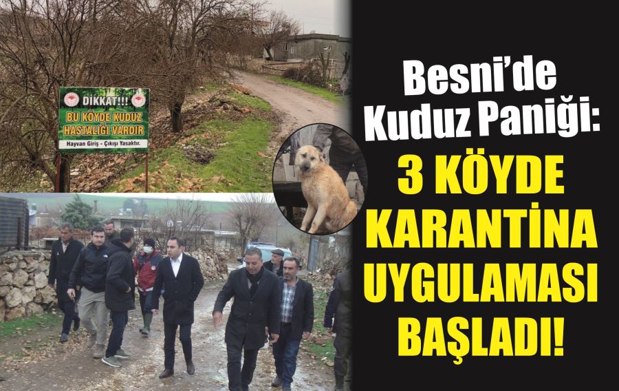 Besni’ye bağlı Dikilitaş Köyünde