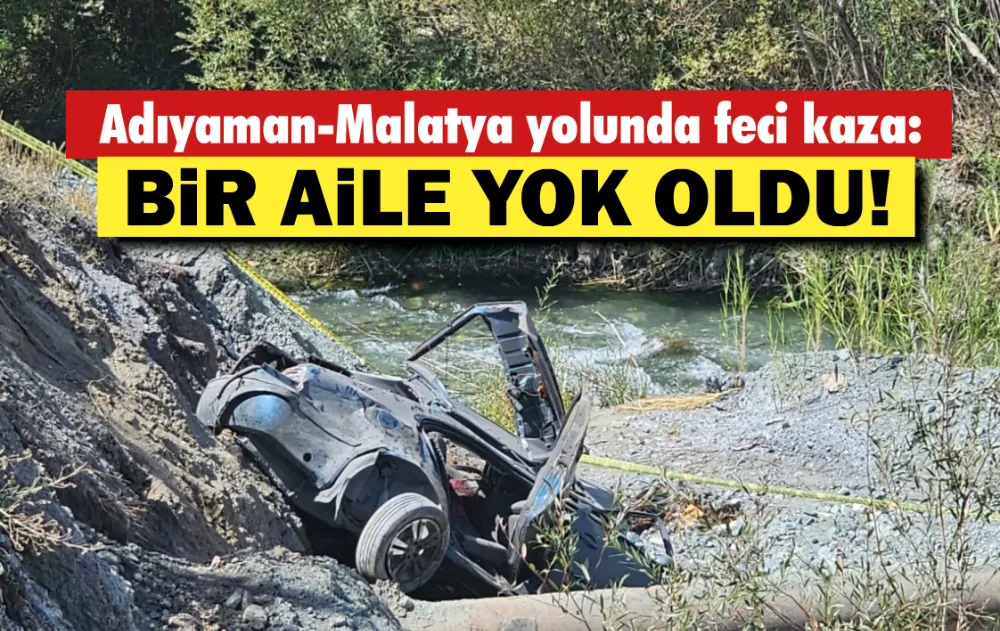 Gölbaşı-Doğanşehir karayolunda otomobilin şarampole