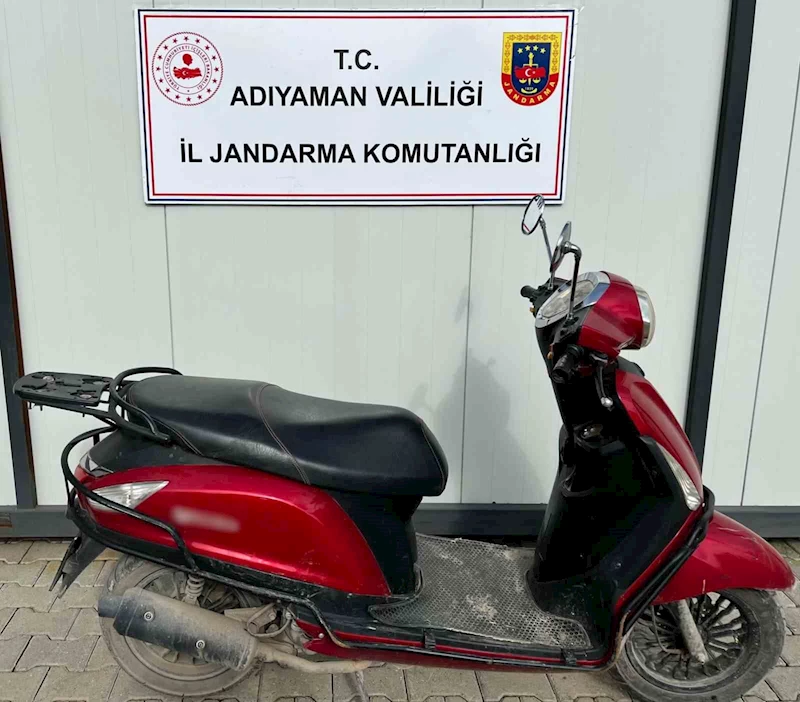 Adıyaman’da, çalınan bir motosiklet