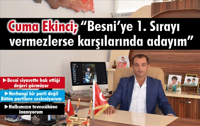 İşadamı hemşerimiz Cuma Ekinci,