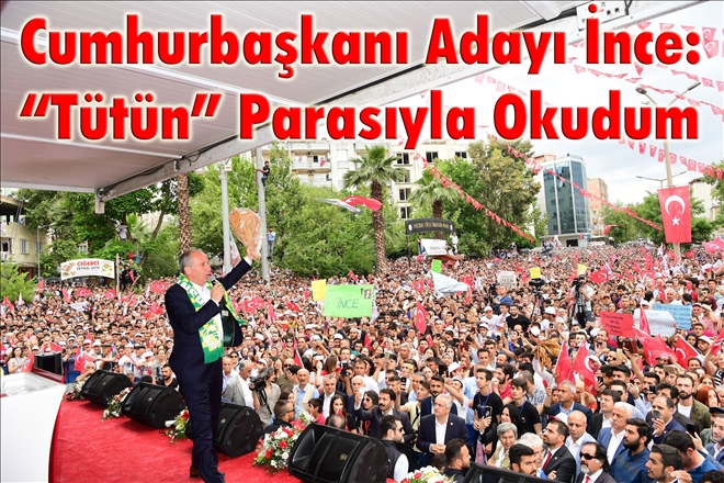 Cumhurbaşkanı adayı Muharrem İnce,