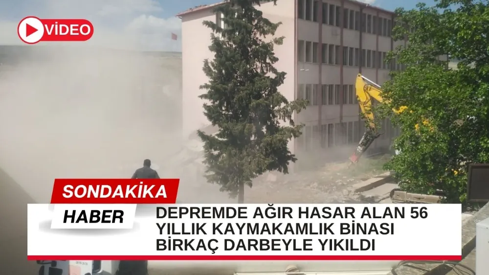 Depremde ağır hasar alan