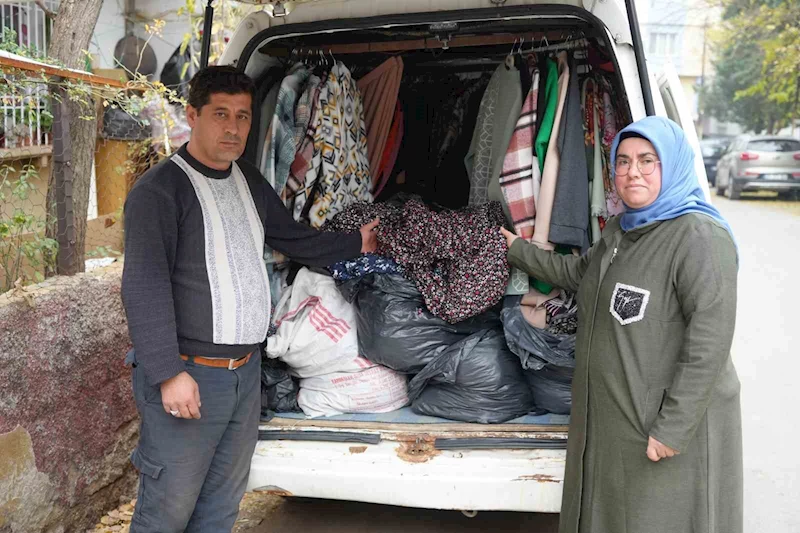 Depremden etkilenen karı-koca, geçimlerini