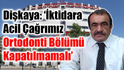 Adıyaman Gazeteciler Başkanı Zeki Dişkaya, Adıyaman Üniversitesi'ne bağlı Diş Hekimliği