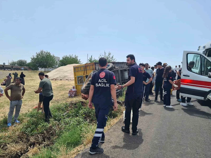 Diyarbakır’da traktör devrildi: 1