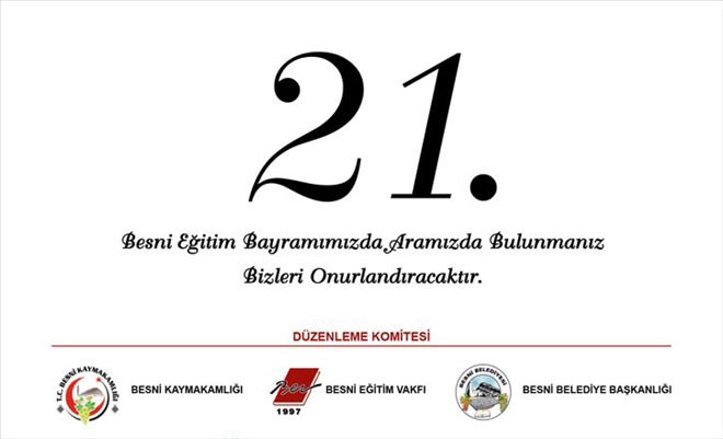 27-28 Eylül´de 21.´sini kutlayacağımız