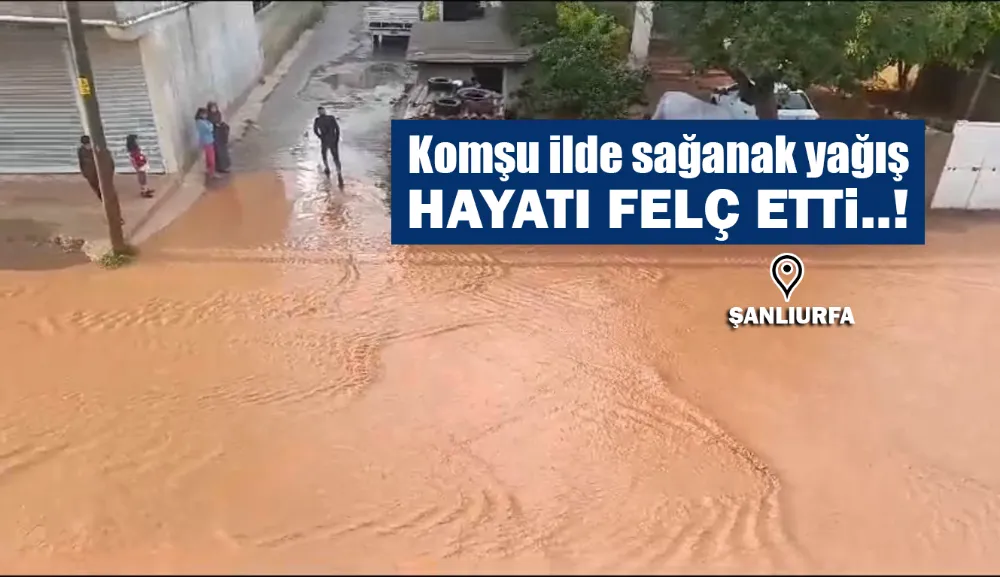 Şanlıurfa’da dolu ve sağanak