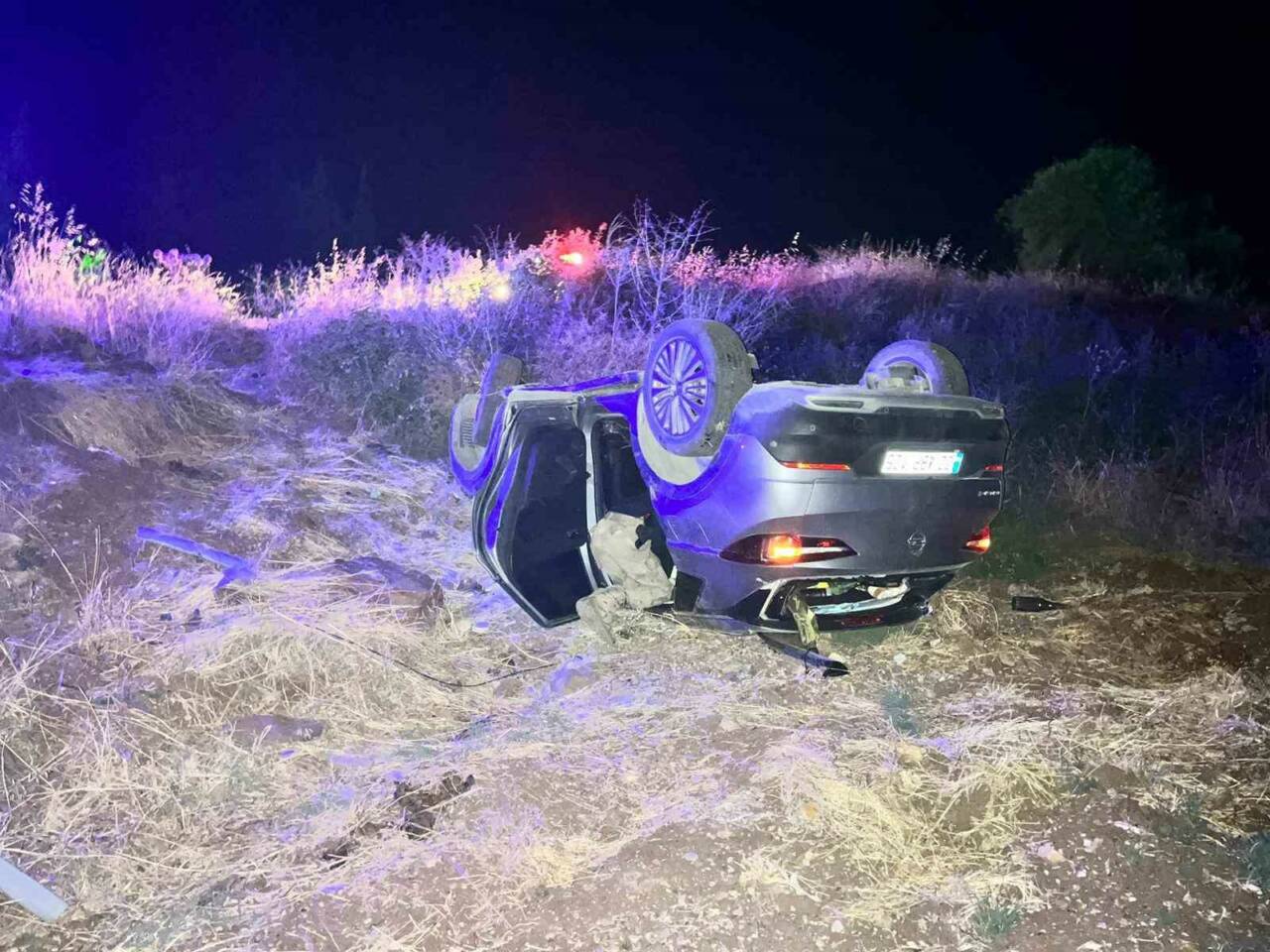 Adıyaman’ın Gölbaşı ilçesinde park halindeki kamyon freninin boşalması sonucu meydana