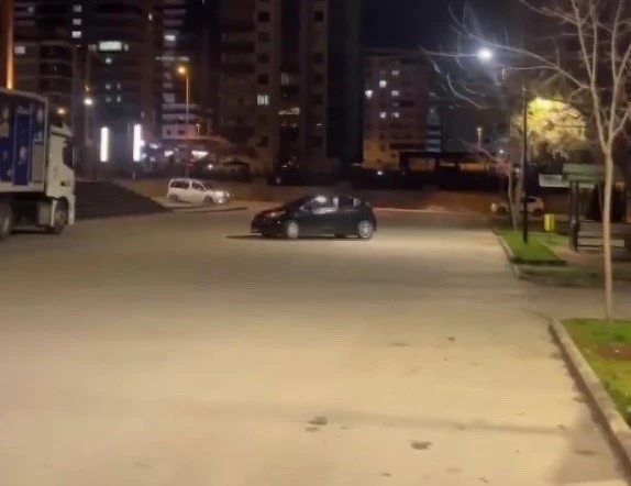 Gaziantep’te drift atan sürücüye