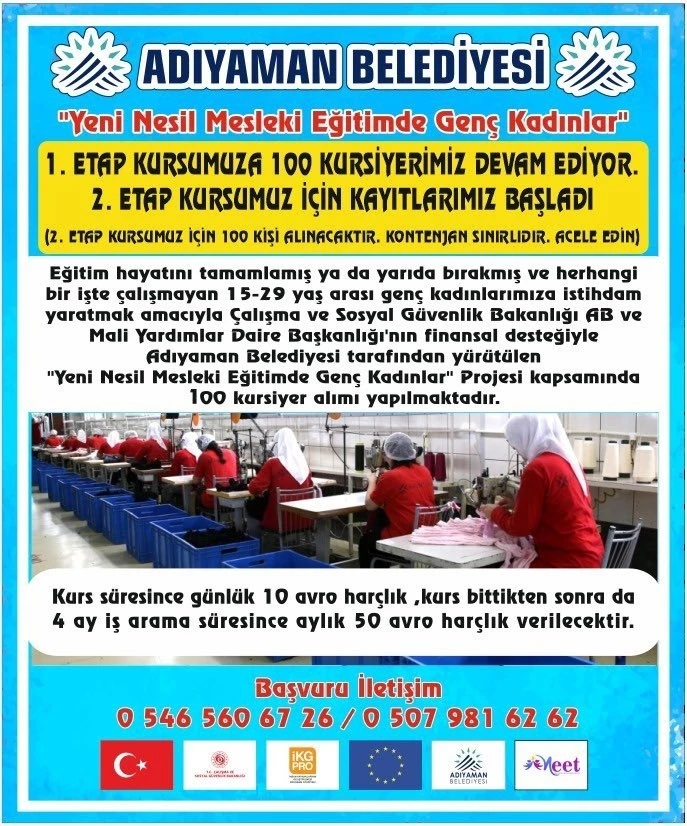 Adıyaman Belediyesi tarafından yürütülen,