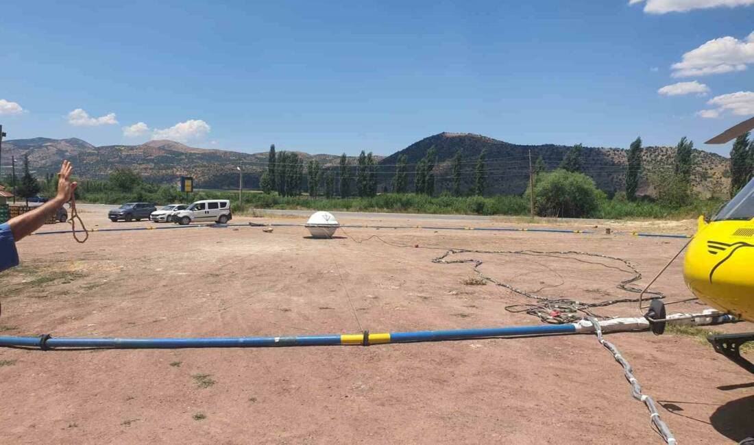 ADIYAMAN’IN GÖLBAŞI İLÇESİNDE HELİKOPTERLE