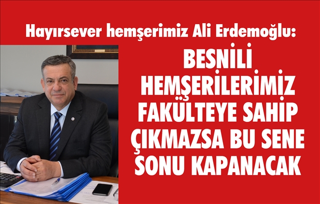 Hayırsever hemşerimiz Ali Erdemoğlu