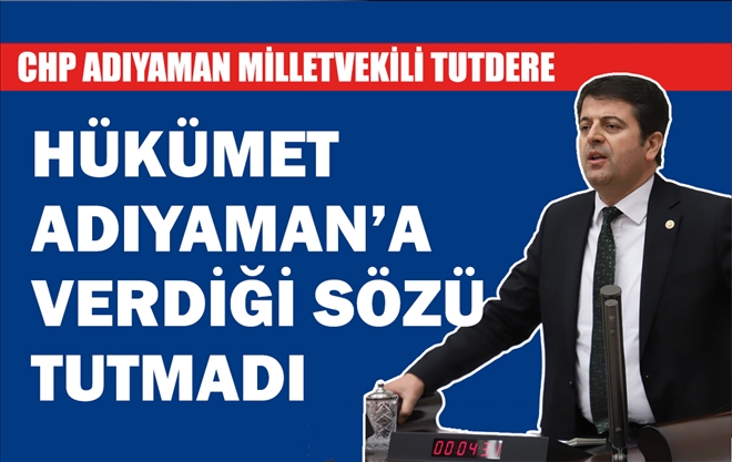 CHP Adıyaman Milletvekili Abdurrahman