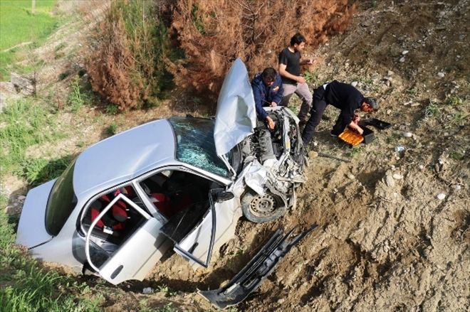 Adıyaman´da, iki otomobilin çarpışması