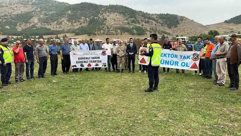 Jandarmadan traktör sürücülerine güvenli