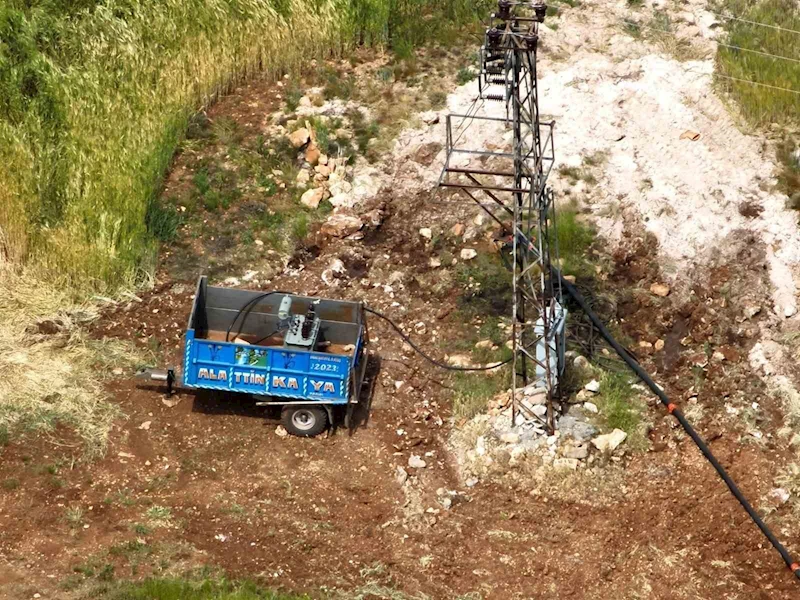 Kaçak elektrik kullanan çiftçiler