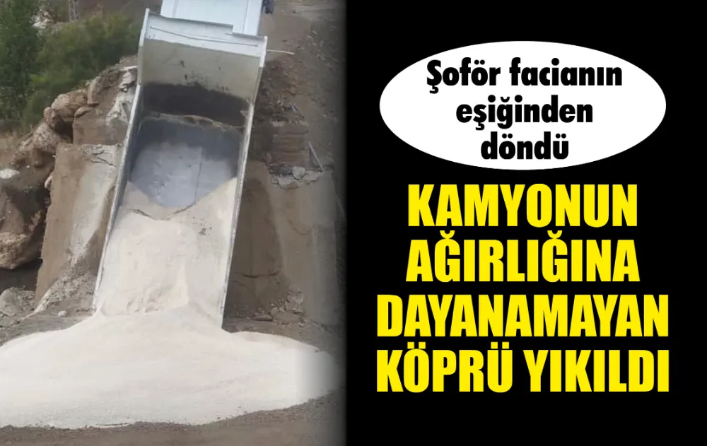 Adıyaman’da, hafriyat kamyonunun üzerinden