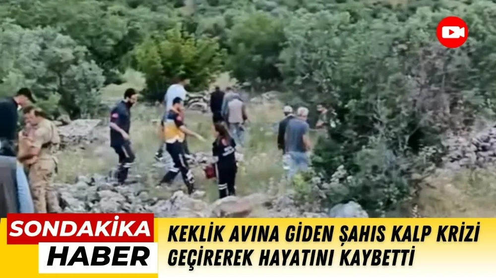 Keklik avına giden şahıs