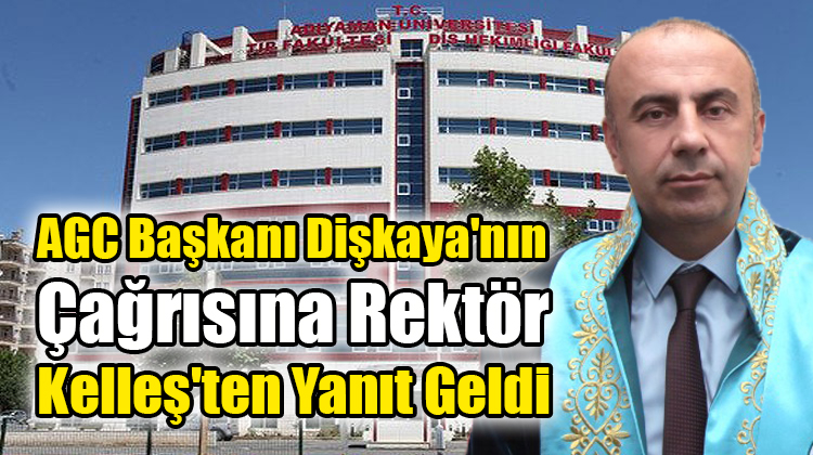 AGC Başkanı Dişkaya’nın Çağrısına Rektör Keleş’ten Yanıt Geldi