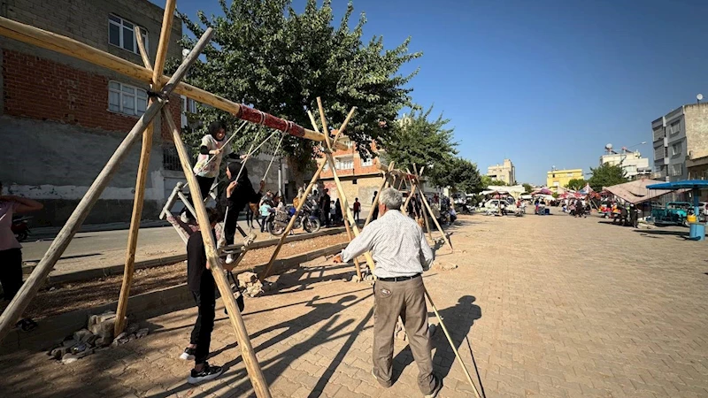 Kilis’te çocuklar bayram yerinde