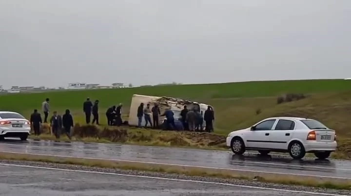 Kontrolden çıkan araç takla