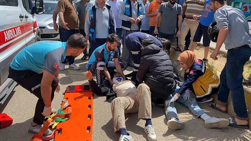 Adıyaman’da, sürücüsünün kontrolünden çıkan