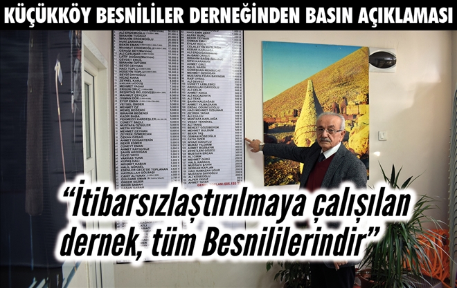 Küçükköy Besnililer Derneği Başkanı