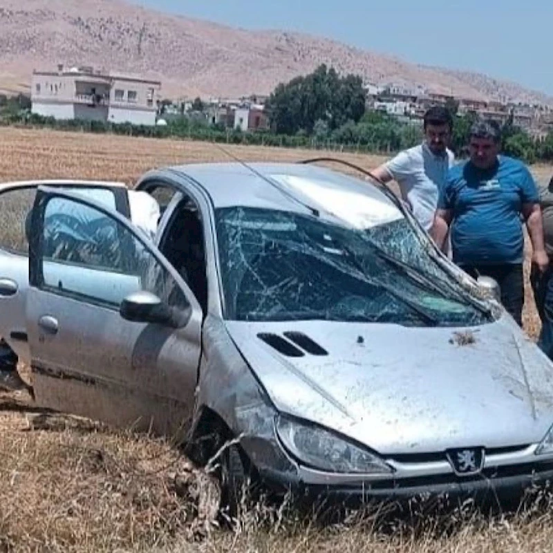 Mardin’de sürücüsünün kontrolünden çıkan