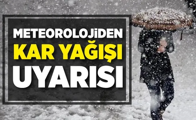 Meteorolojiden bölgede kara yağışı