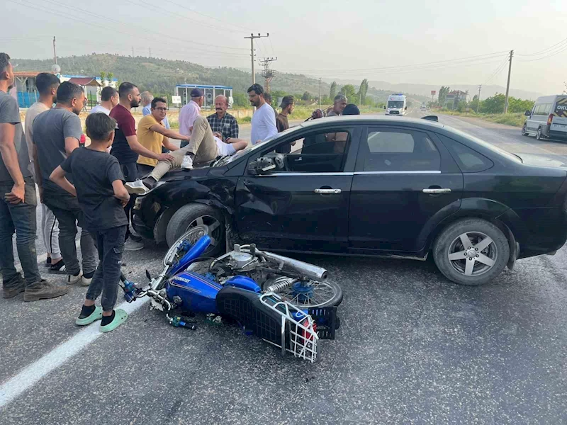 Adıyaman’ın Gölbaşı ilçesinde motosiklet